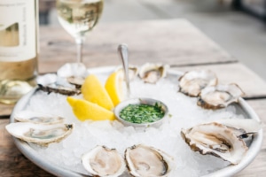 Medlock Ames Sauvignon Blanc and Oysters