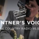 Sonoma County Vintners logo with Vintners Voice Wine Country Radio 95.5FM with Michael Haney sitting in a radio studio